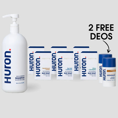Bar Soap Shower Set + 2 FREE Deodorants
