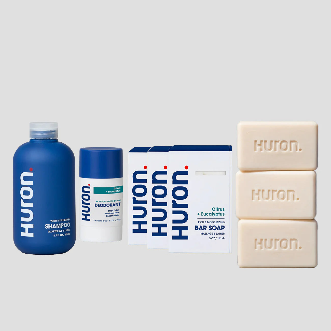 Bar Soap 3 Pack + Deo + Shampoo
