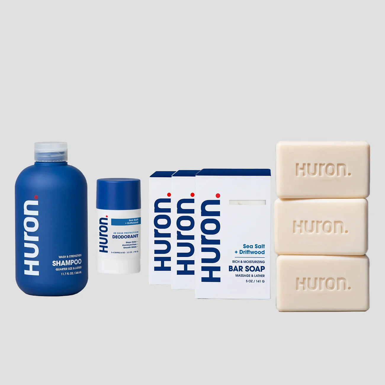 Bar Soap 3 Pack + Deo + Shampoo