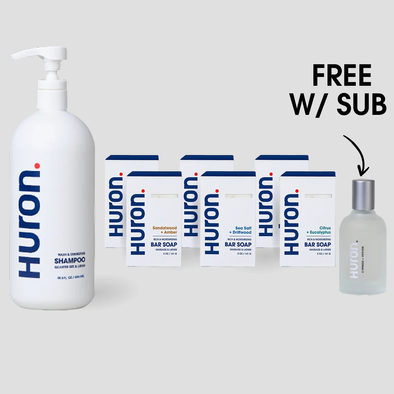 Bar Soap Shower Set + Cologne