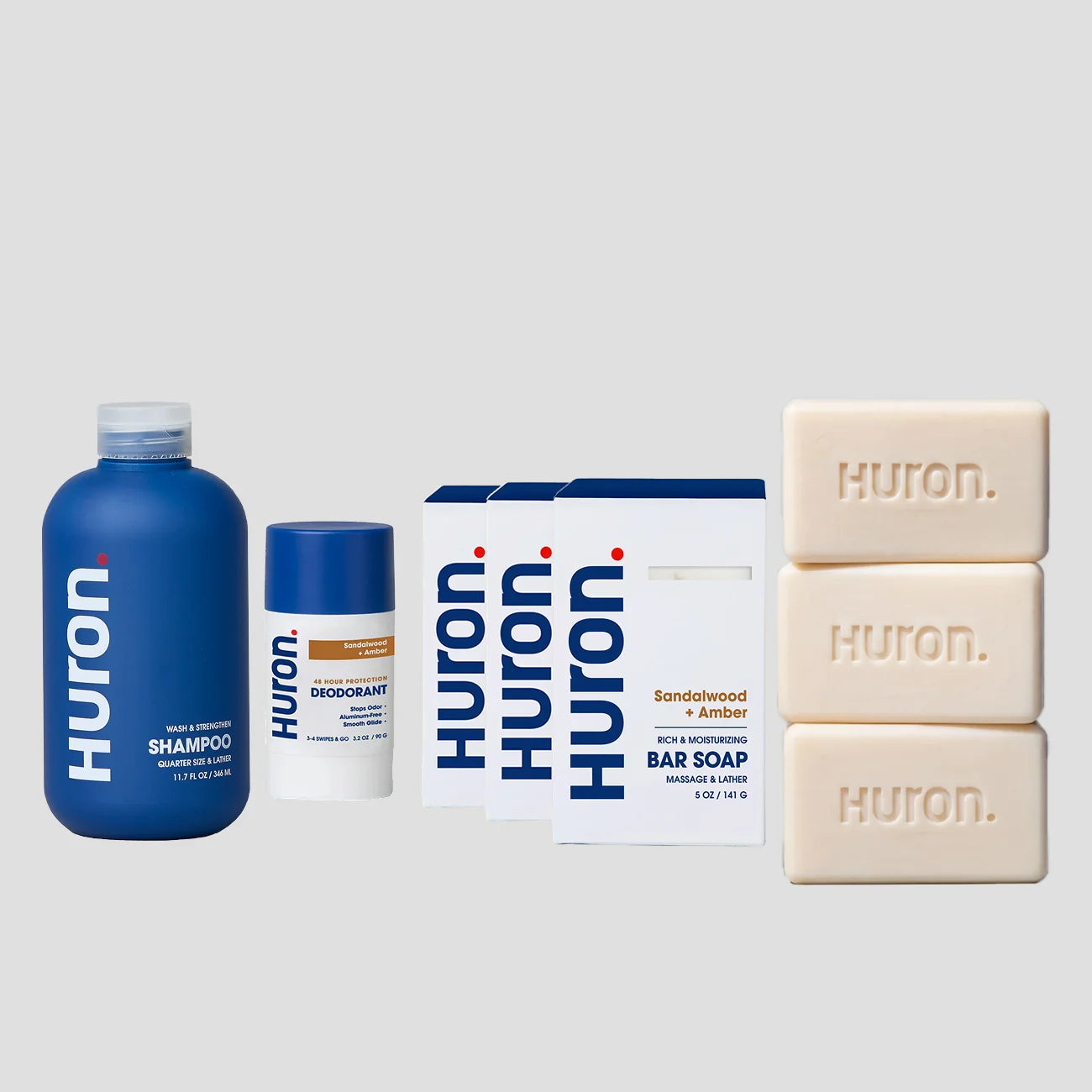 Bar Soap 3 Pack + Deo + Shampoo